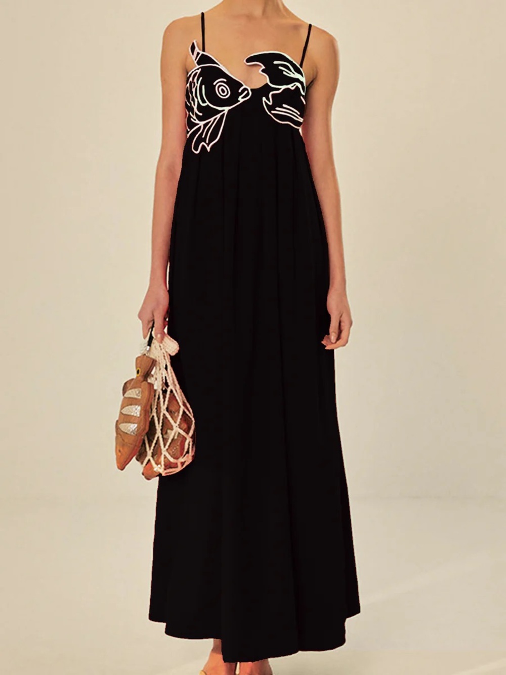 Farm Rio fish top maxi dress